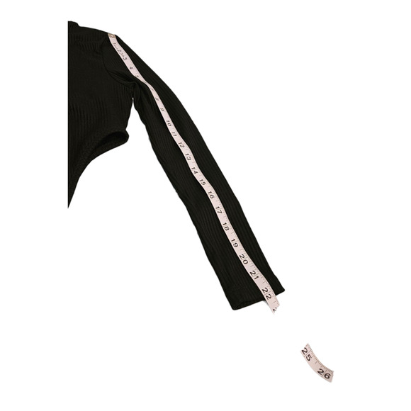 Nasty Gal Size 4 Black Long Sleeve Bodysuit *flaw* - Picture 9 of 9